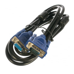 Удлинитель шнуpа VGA 1.8м Cablexpert CC-PVGAX-6, 15M/15F, экран, феррит. кольца, пакет