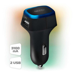 Автомобильное зарядное устройство Ginzzu GA-4415UB черное