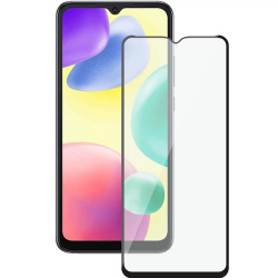 Стекло защитное для Redmi 10A, черная рамка