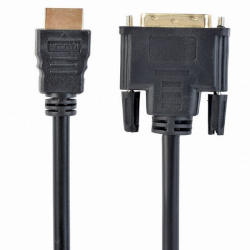 Кабель HDMI-DVI  7.5м, Cablexpert CC-HDMI-DVI-7.5MC