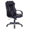 Кресло руководителя Бюрократ CH-839 черный Leather Black (экокожа, 120 кг, крестовина пластик, колесики пластик)