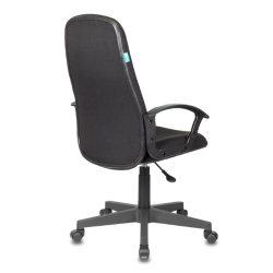 Кресло руководителя Бюрократ CH-808LT черный 3C11 (ткань, 120 кг, крестовина пластик, колесики пластик)