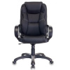 Кресло руководителя Бюрократ CH-839 черный Leather Black (экокожа, 120 кг, крестовина пластик, колесики пластик)