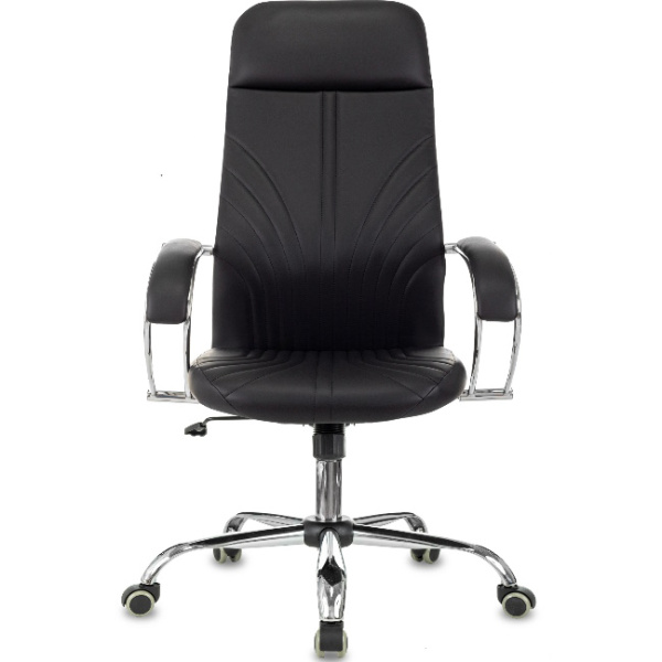 Кресло руководителя Бюрократ CH-610SL черный (экокожа, 120 кг, крестовина металл, колесики полиуретан)