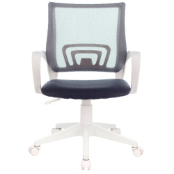 Кресло офисное Бюрократ CH-W695NLT темно-серый (сетка/ткань,120 кг, крестовина пластик, колесики пластик)