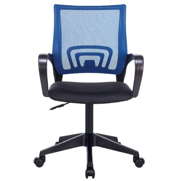Кресло офисное Бюрократ CH-695NLT синий сиденье чёрный(сетка/ткань, до 120 кг, крестовина пластик, колесики пластик)