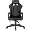 Кресло игровое Zombie GAME TETRA черный/карбон (экокожа, 120кг, крестовина пластик, колесики пластик, подголовник, поддержка поясницы)