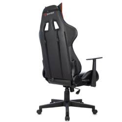 Кресло игровое Zombie Game Penta черный/красный (экокожа, 120кг, крестовина пластик, колесики пластик, подголовник, поддержка поясницы)