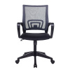 Кресло офисное Бюрократ CH-695N темно-серый сиденье черный (сетка/ткань,150 кг, крестовина пластик, колесики пластик)