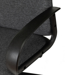 Кресло руководителя Бюрократ CH-808AXSN серый  (ткань, до 120 кг, крестовина пластик, колесики пластик)